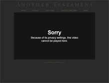 Tablet Screenshot of anothertestamentofchrist.com